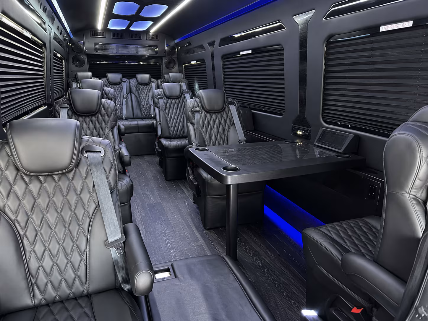 rialto airport transportation onboard seating