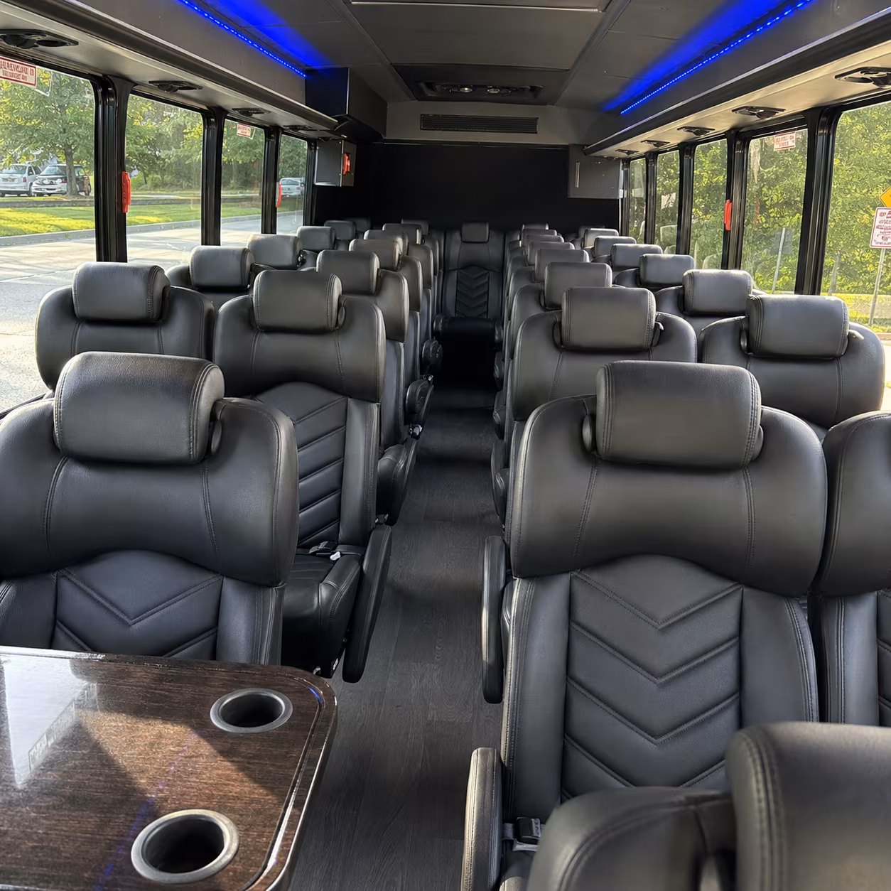 rialto employee transportation onboard seating