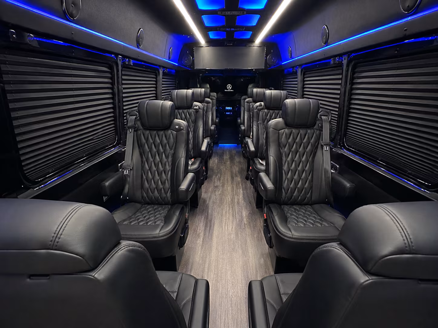 rialto private event transportation onboard seating